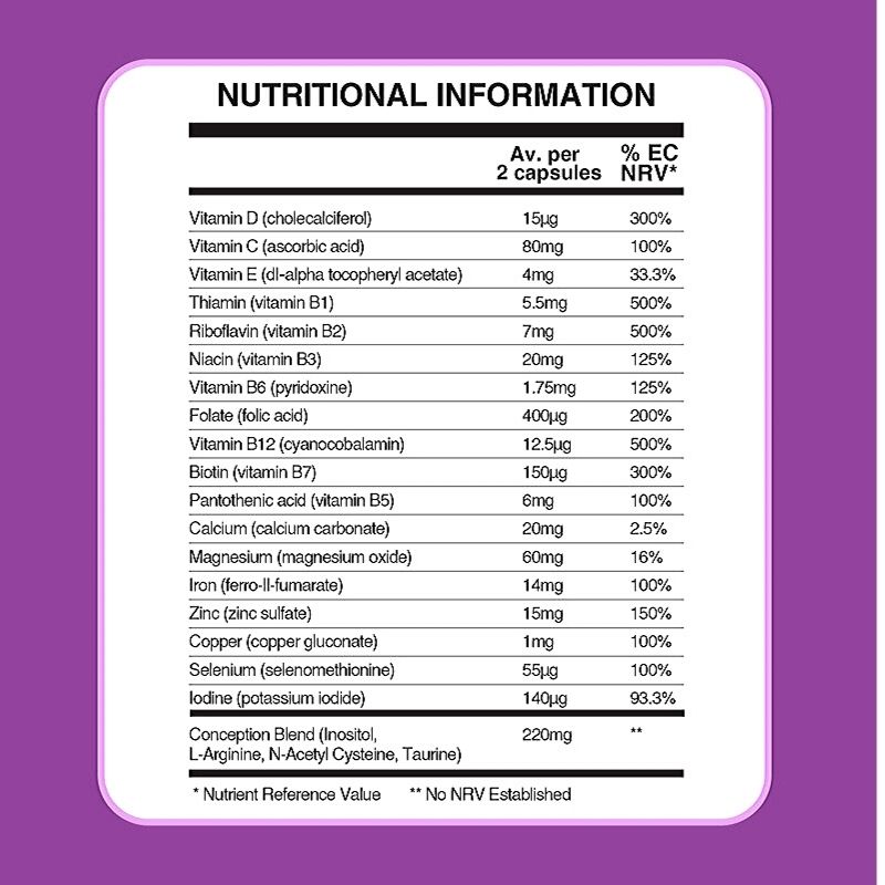 Conceive Plus Womens Fertility Support 60 Caps (GB)
