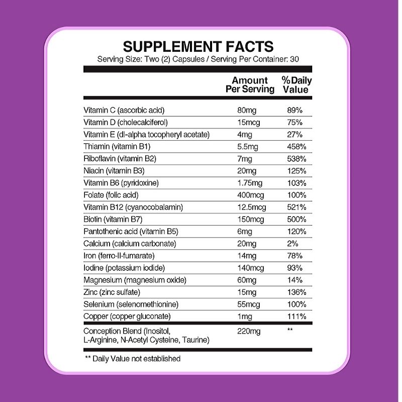 Conceive Plus Womens Fertility Support 60 Caps