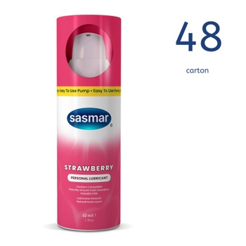 [29337213008246] Strawberry Flavored Lubricant 60ml/2.3oz Pump (Carton 48)